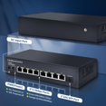 thumbnail image 4 of Conmutador Ethernet STEAMEMO de 8 puertos, 2,5 G, no gestionado, 60 Gbps, 10 G SFP, 4 of 8