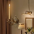 thumbnail image 1 of Candelabro de pared Candelabro montado en la pared Candelabro de hierro antiguo Candelabro decorativo para decoración del hogar de patio, 1 of 10
