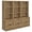 Mango, variant on Westpark 3-piece Wall Unit Bookcase Set with USB Mango