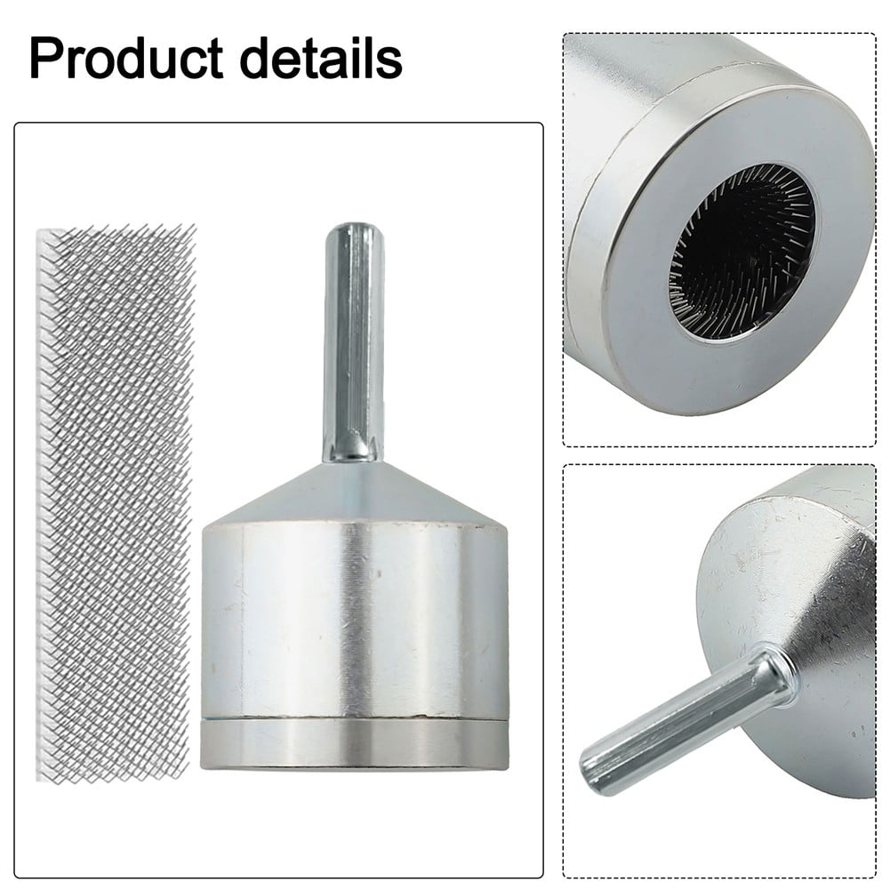 2Pcs 15/22Mm New Metal Pipe Cleaner With 1 Replaceable Brushes Tube Cleaning Brush Tube Cleaning Brush for Power Drill 15Mm+22Mm Fangkenuo
