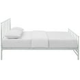 thumbnail image 3 of Modway Estate Modern Sturdy Powder Coated Steel King Bed in White, 3 of 5