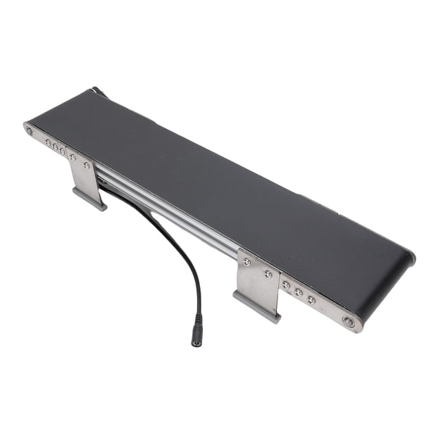 Transportador De Escritorio, 0-167RPM Motor Silencioso De Cinta Transportadora De Escritorio Ajustable De 10x50 Cm Para Producción Automática