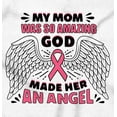 thumbnail image 2 of Breast Cancer My Mom is an Angel Sweatshirt for Men or Women Brisco Brands S, 2 of 6