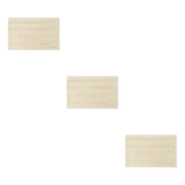 Naiovety Alfombra de baño que no se desprende, textura , buena sensación de paso, secado rápido, absorbente, fondo antideslizante, blanco Type1 NO1
