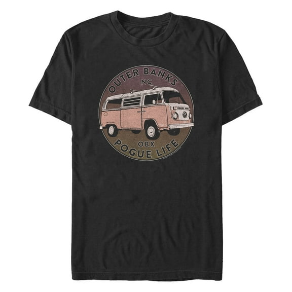 Men's Outer Banks Pogue Life Kombi Van Graphic Tee Black Medium