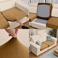 thumbnail image 7 of Stretch Sofa Cushion Covers Elastic Slipcovers for Chairs and Stools Yellow Washable Seat Protectors Full Elastic Design Nylon Spandex Fabric Dining Chair Covers for Home Restaurant, 7 of 7