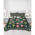thumbnail image 2 of Full Size Quilt Bedding Set, Vintage Tulip Flower Reversible Summer Quilt 3 Pieces, Abstract Ethnic Floral Birds Bohemia Lightweight Bedspreads Coverlets with 2 Pillow Shams for All Seasons, 2 of 5