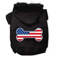 thumbnail image 6 of Mirage Pet Products Bone Shaped American Flag Screen Print Pet Hoodies Blue Size XXXL, 6 of 10