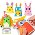 thumbnail image 1 of Paper Cup Set Creative Funny Assorted Color DIY Hot Cup Disposable Cup for Kids, 1 of 10