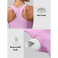 thumbnail image 6 of Womens Seamless Tank Tops Built in Bra Workout Top Square Neck Yoga Running Sports Tops, 6 of 8