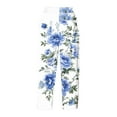 thumbnail image 5 of QATAINLAV Womens Capris with Pockets 2025 Trendy Floral Print Capri Pants Summer Straight Leg Cropped Trousers Casual Drawstring Beach Pants Purses for Women Clearance Multicolor XXL, 5 of 6
