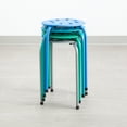 thumbnail image 4 of Norwood Commercial Furniture Assorted Contemporary Color Stacking Stool Set 17.75" H Seat for Kids and Adults- Flexible Seating for Home Office, Classrooms (Pack of 4), 4 of 6