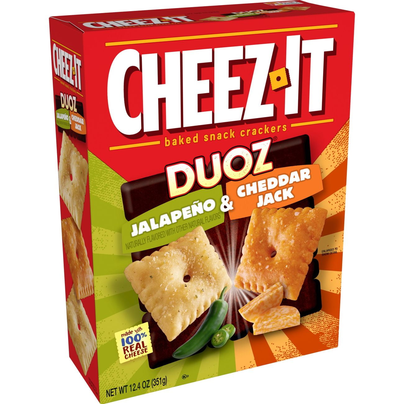 Cheez It Baked Snack Cheese Crackers Jalapeno Cheddar Jack