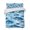 Blue, Navy, White, variant on Quilts Twin Size Bedding Set, Blue Fish Lightweight Quilted Comforter, Summer Ocean Waves Vintage Gradient Coastal Soft Reversible Bedspread Coverlet with Pillow Covers for All Season, 68" x 86"