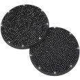 thumbnail image 1 of Paquete de 2 posavasos para portavasos de coche, 2,75 pulgadas, moda ostentosa, antideslizante, universal, portavasos para coche, posavasos, inserto de cristal, diamantes de imitación, accesorios, 1 of 5