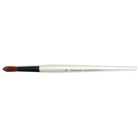 UPC: 0038372014134 | Robert Simmons Simply Simmons Extra-Firm Synthetic Long Handle Brush Round 10