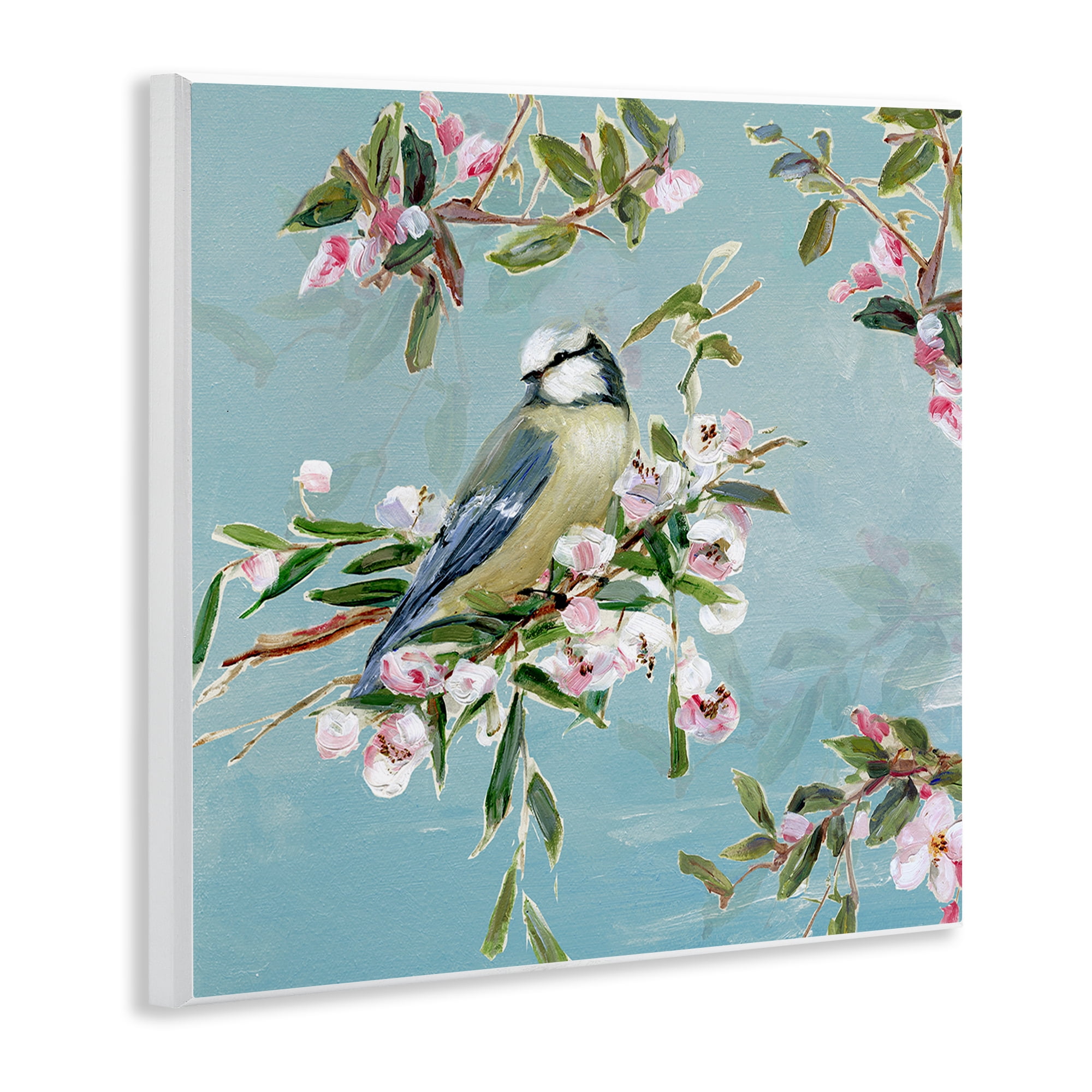 Stupell Industries Songbird Perched on Blooms Wall Plaque Art, design by Sally Swatland