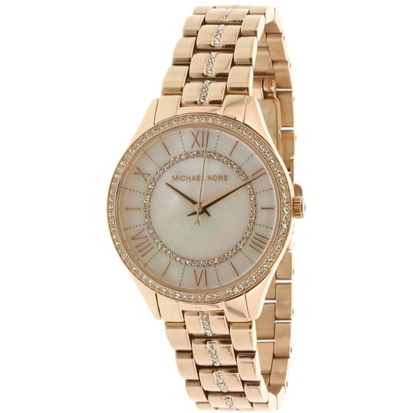 Michael Kors Women's Lauryn MK3716 Rose-Gold Stainless-Steel Quartz Fashion Watch