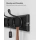 thumbnail image 4 of Perchero de pared SONGMICS negro con 4 ganchos dobles, 4 of 7