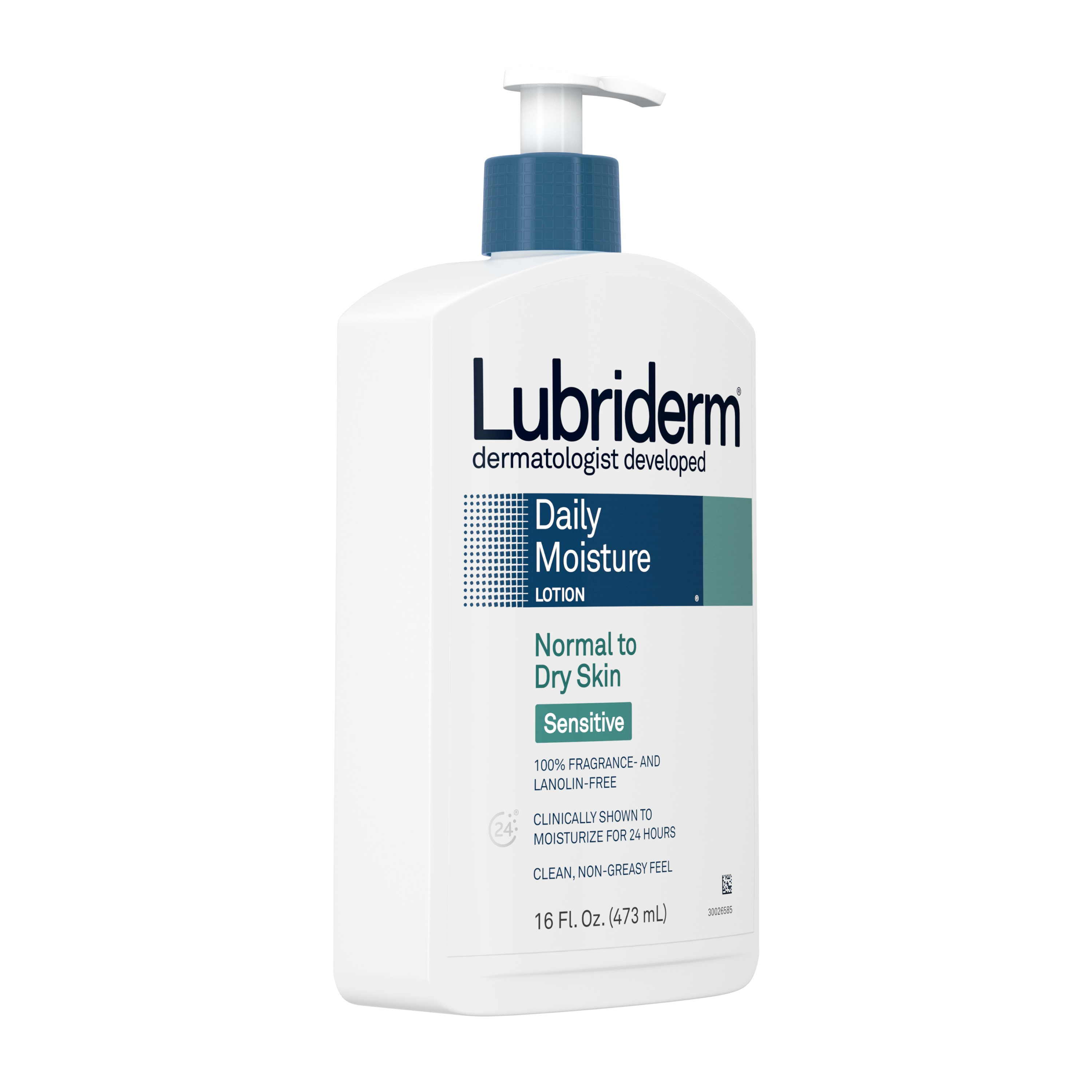 Lubriderm Daily Moisture Body Lotion for Dry Sensitive Skin, 16 fl. oz - image 4 of 10