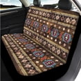 thumbnail image 3 of Uorisanigo Car Seat Covers Full Set 14 Pack Southwest Aztec Brown Steering Wheel Cover Center Console Cover Head Rest Protector Auto Seat Belt Pad Covers Coasters Universal Fit for Auto Truck Van SUV, 3 of 6