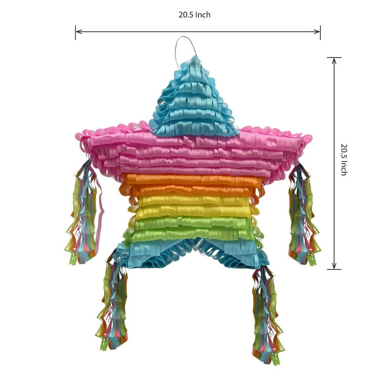 Piata Party Rainbow Star, Med 20 x 20 in