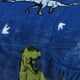 thumbnail image 3 of Cobertor De Borrega Individual Elefantito  Azul Dinosaurios Jurasico Térmico, 3 of 3