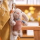 thumbnail image 2 of LLavero de peluche de conejo de orejas largas, colgante de juguete de peluche, bolso de muñeca con correa para el hombro, tamaño pequeñozhangyuxiang, 2 of 4