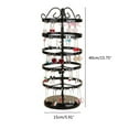 thumbnail image 3 of Huhudde 5 Tier Metal Rotating Earring Holder Jewelry Organizer 220 Holes Earring Storage Display Tower Rack Gift for Women Girl, 3 of 17
