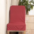 thumbnail image 4 of Funda para silla de comedor Cubierta de Taburete con Respaldo Corto Y Bajo Elástico de Spandex Naranja Y Rojo Vino Fanmusic Funda para silla de comedor, 4 of 7