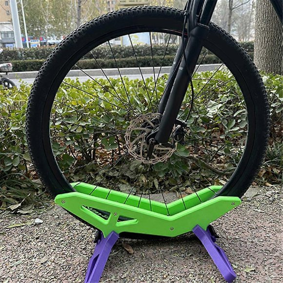 Bike Stand Universal Floor Bike Stand Adjustable Front Wheel Bicycle Display Stand Compatible Indoor and Outdoor