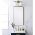 thumbnail image 2 of Living District MR802036BR 20 x 36 in. Soft Corner Metal Rectangular Mirror, Brass, 2 of 4