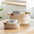 thumbnail image 3 of DEELLEEO Redefine Your Space: The Stylish and Functional Cotton Rope Storage Basket for Clutter-Free Desktop Organization and Versatile Storage Solutions,Beige, 3 of 5