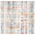thumbnail image 6 of SAFAVIEH Aria Carleton Abstract Distressed Runner Rug, Ivory/Turquoise, 2' x 8', 6 of 9