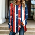 thumbnail image 1 of MHFRRA Camiseta de Manga Larga con Estampado para Festividades, Cuello Redondo, Blusa Suave, Informal y Cómoda, Ropa de Temporada. Azul, 1 of 4