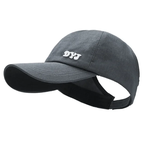 Sombrero de Sol de ala larga para mujer, sombreros de sol plegables ajustables para exteriores, sombrero de cubo de playa, visera de protección UV, gorras de cola de caballo de pescador