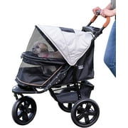 Pet Gear Inc. Pet Stroller for Cats & Dogs, Zipperless Entry, Easy One-Hand Fold, Cup Holder & Storage Basket