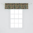 thumbnail image 2 of Ambesonne Fruit Window Valance, Illustration of Cut Apples Abstract Style Fresh Juicy Food, Curtain Valance for Kitchen Bedroom Decor with Rod Pocket, 54" X 12", Purple Multicolor, 2 of 3