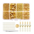 thumbnail image 3 of Abbracc Jewelry Findings Tools Set Fold Over End Caps Extension Chains Jump s Opener Aureate, 3 of 7