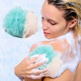 thumbnail image 3 of SHIMELE Loofah Bath Sponge Scrubber, Mesh Shower Loofah Sponge, with Lanyard, Blue, 3 of 8