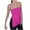 Hot Pink, variant on Women's Asymmetrical Tube Top - Side Slit Longline Bandeau, Solid Stretch Fitted Crop Top for Effortless Chic Streetwear & Summer Party