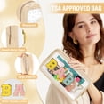 thumbnail image 3 of Bolsa de maquillaje Izuzta Chenille Letter, transparente, de nailon impermeable, 3 of 9