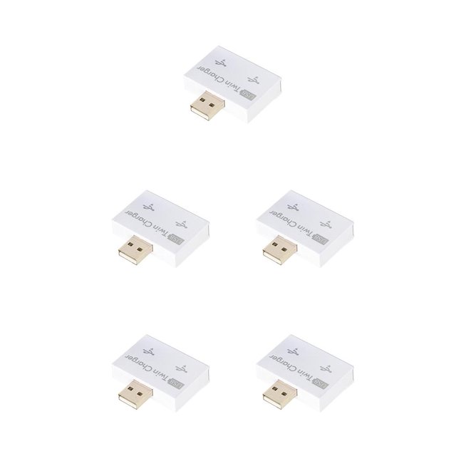 Hub de cargador USB2.0 Kearding giratorio de alta velocidad Adaptador doble estable Convertidor de energía