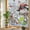 Grey, variant on Christmas Snowman Privacy Window Film, Decorative Stained Glass Window Film, Xmas Tree Snowflake Eucalyptus Wooden Resuable Rainbow Static Cling for Home Bathroom Living Room Glass Door 17.7"x39.3"