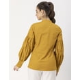 thumbnail image 4 of Moomaya Long Sleeve Cotton Shirt - Women's Casual Mandarin Collar Shirt, 4 of 8