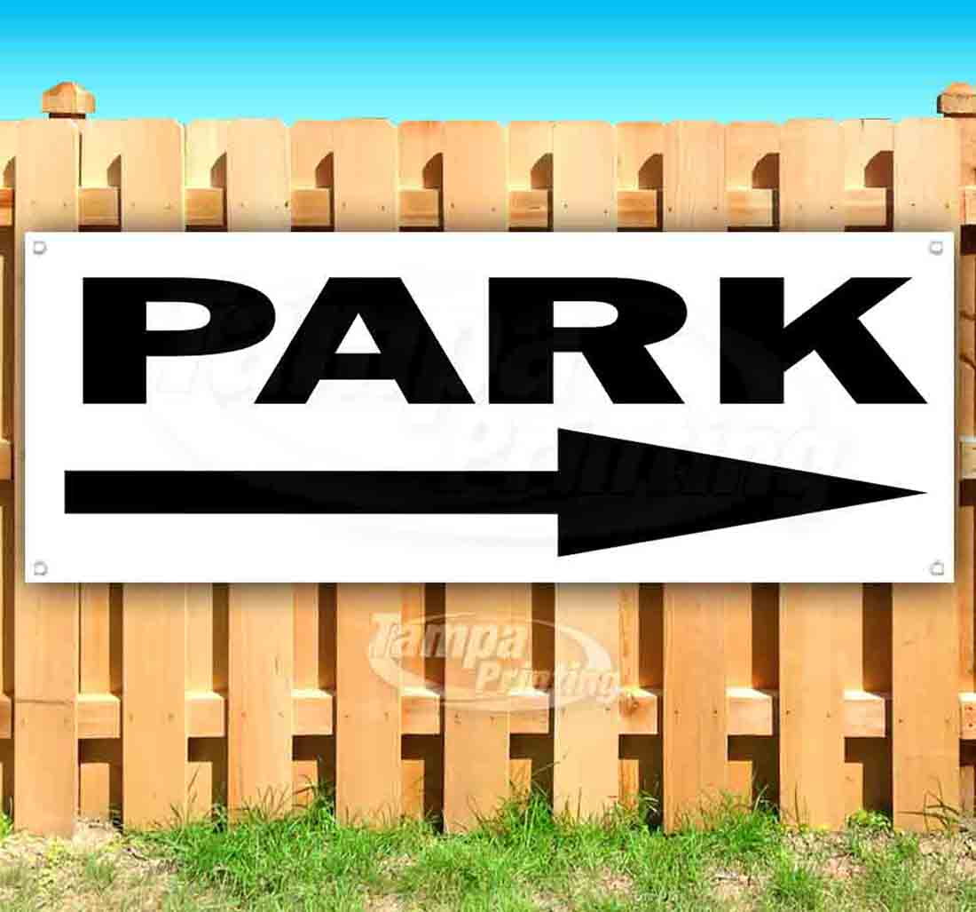 Non-Fabric Heavy-Duty Vinyl Single-Sided with Metal Grommets Park 13 oz Banner Non-Fabric Heavy-Duty Vinyl Single-Sided with Metal Grommets Park 13 oz Banner
