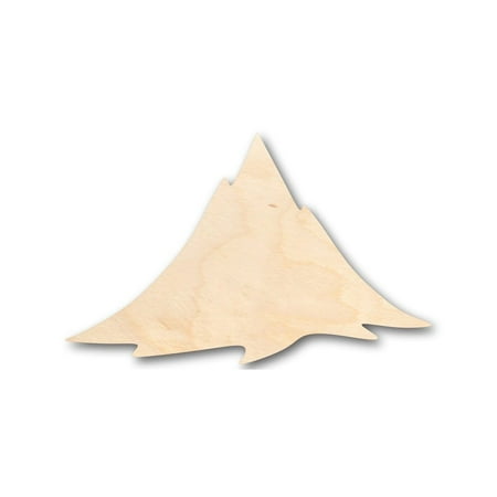 Unfinished Wood Mountain Shape - Nature - Craft - up to 46" DIY 5" / 1/8"