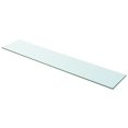 thumbnail image 1 of vidaXL Shelf Panel Glass Clear 100x20 cm, 1 of 2