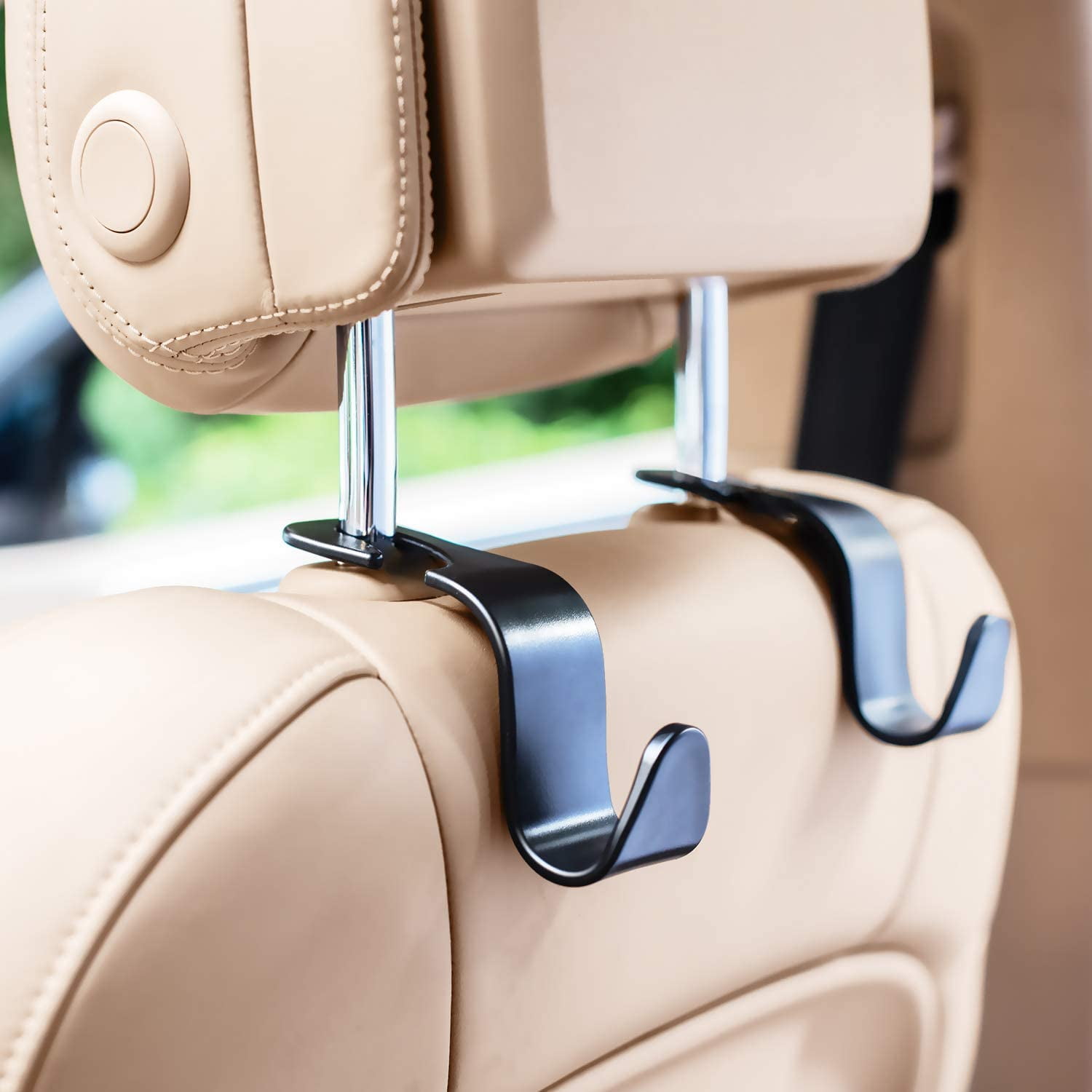 Details about   4 Pack set back of the headrest Car Hooks holds shopping grocery walmart  bags 