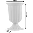 thumbnail image 4 of GRUPO MIRANDINHA Decorative Plastic Tabletop Vase for Party or Home Decor, White, 4 of 4